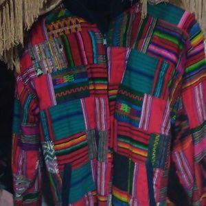 Hand made in Guatemala by Ruth nohomie.it a art piece. patchworks like art.